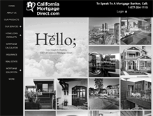 Tablet Screenshot of californiamortgagedirect.com